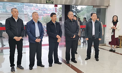 福建省政協(xié)副主席、省工商聯(lián)主席王光遠一行視察虹潤公司